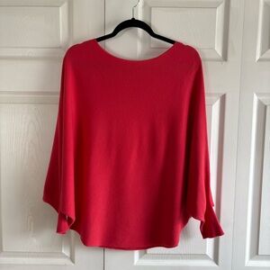 Revolve Kerisma S/M Scarlet Red Mock Dolman Sweater Boxy Preppy Career Academia